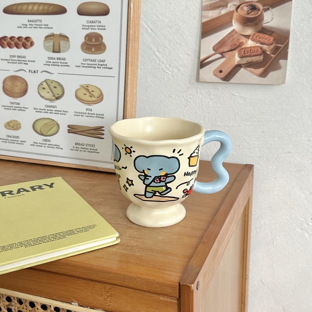 Girls' Heart Birthday Gift Cute and Beautiful Elephant Couple Water Cups for Boyfriend  Girlfriend and Sister Meaningful Gift