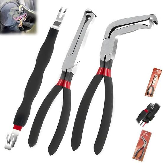Electrical Disconnect Pliers Connector Hose Pliers Electrical Hose Removal Pliers Fuel Line Disconnect Tool Set(3PCS)