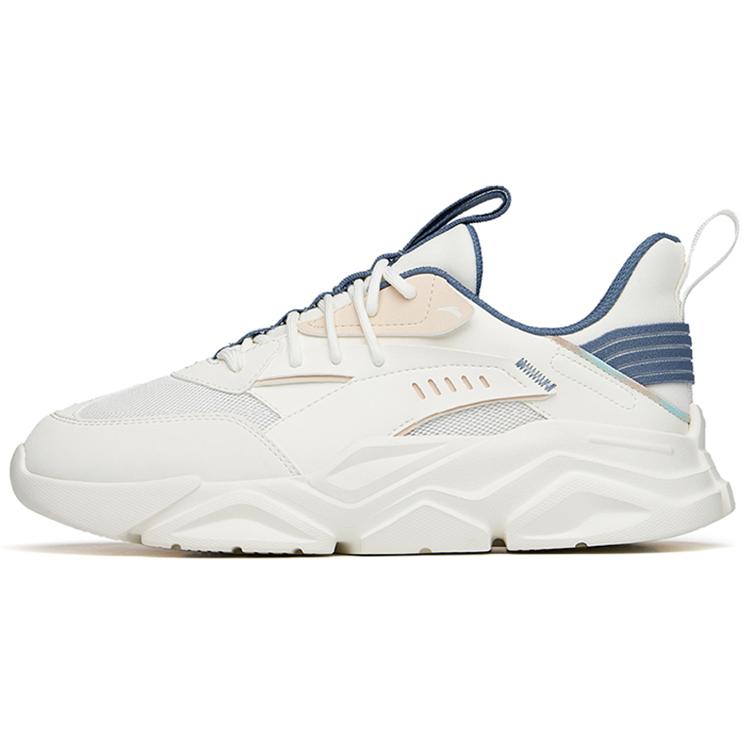 New Anta Life Collection Cushioning, Slip Resistant, And Abrasion Resistant Low Top Sports Casual Shoes Blue White 912228820-11