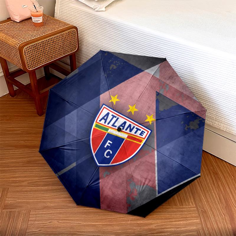 Atlante FC  Pattern, Automatic Folding Umbrella, Portable and Foldable Design, 8 Ribs, a Christmas or Birthday Gift.
