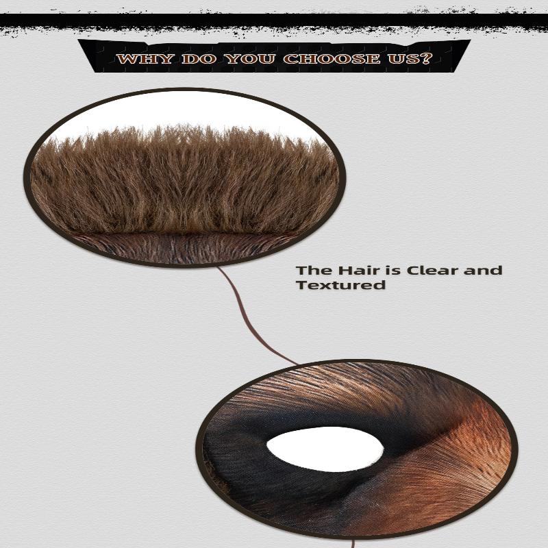 Máscara de Fiesta Cabeza de Oveja Aterradora Felpa Suave EVA Diseño Realista Espeluznante para Adulto Halloween Cosplay Disfraz Decoración Atrezo