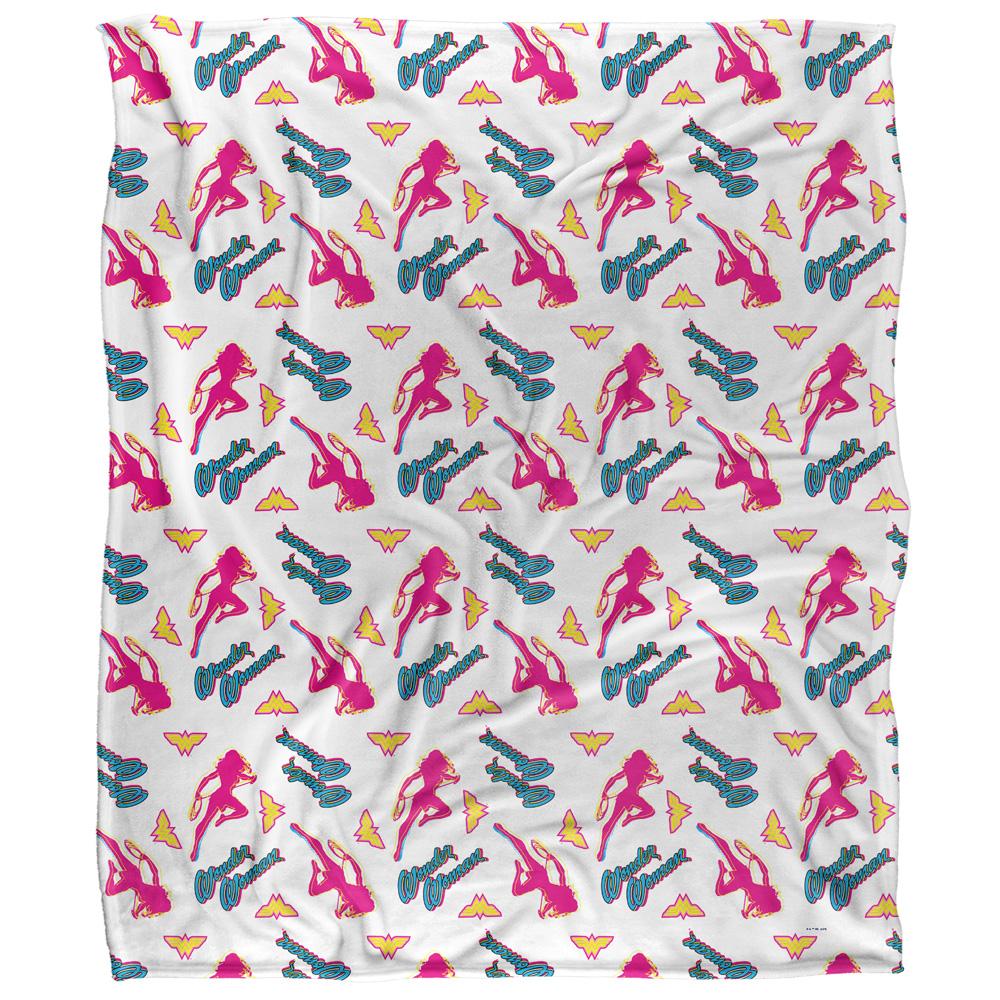 Wonder Woman Silky Patterned Supersoft Blanket