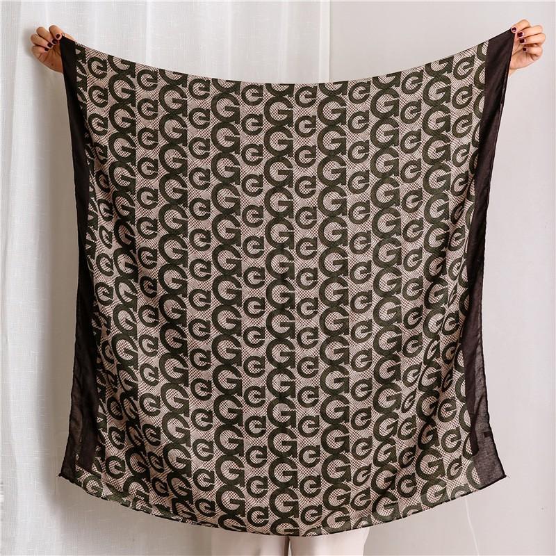 

Осенне-зимний ретро-рациональный стиль шарф женский корейский универсальный узор Oriole Tea длинный хлопковый шарф шаль двойного назначения 180*85