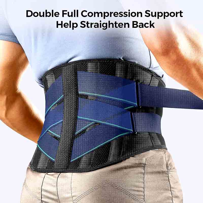 Durable And Safe 1Pcs Back Brace For Lower Back Pain Relief Men Womenbreathable Back Support Brace With 3D Lumbar Support Pad For Home