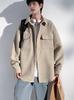 Herren Streetwear Jacke im koreanischen Stil, lockere Passform, Langarm