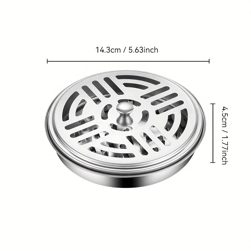 

Set of 3 Stainless Steel Mosquito Coil Holder Portable Incense Holder Box for Mosquito Repellent with Lid And Handle Compact Design for Indoor 1Pcs білий