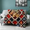 Mario Printed Flannel Blanket, soft throw for bedroom sofa, washable, Christmas present, great gift.