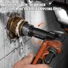 Heavy Duty Steel Broken Pipe Extractors for Removing Damaged Threaded Pipes with Storage Case for Plumbers Mechanics