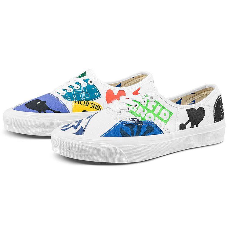 Geoff McFetridge x Vans Vault OG Authentic LX Gamelan of Tags Unisex Sneakers Brown VN0A4BV991V