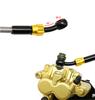 80cm CNC AN3 Brake Line Fluid Quick Release Connect Adapter Set Universal Black