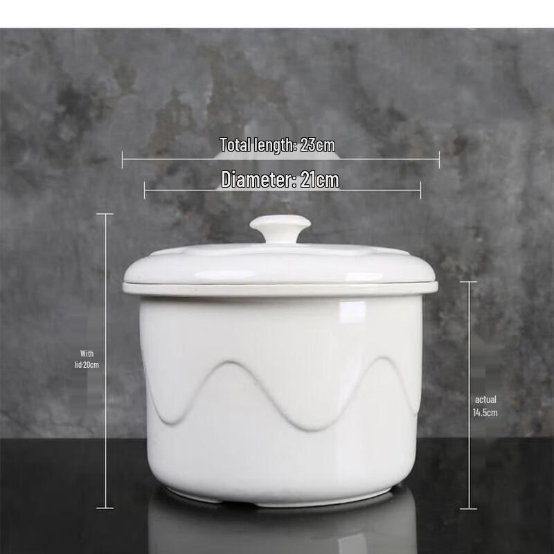Wutuo Ceramic Double Boiler Stew Pot Liner