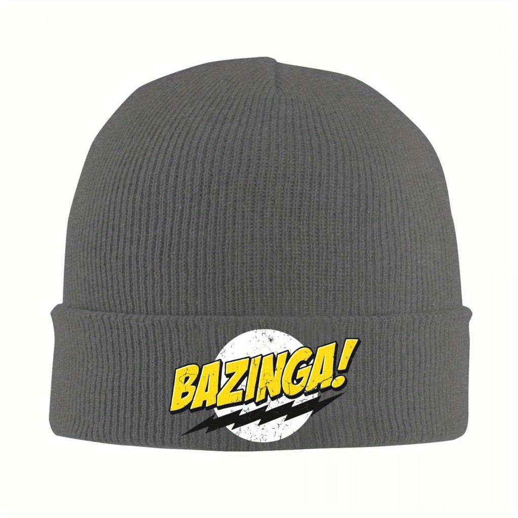 Bazinga The Big Bang Theory Knitted Hat Beanie Winter Hat Warm Fashion Sheldon Cooper Geek TBBT Caps for Men Women