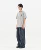 Nontaib Semi Overfit Star Graphic T-Shirt (Melange Grey)