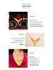 Chinese Style Gold Blossom Necklace Set for Brides - Wedding Jewelry