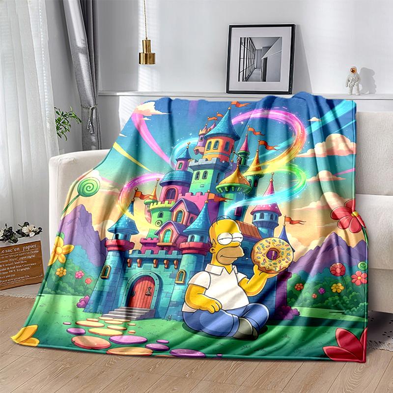 1Pc Castle Dreams Adventure Blanket Soft And Comfortable Casual Warm Camping Travel Christmas Halloween Gift M921736