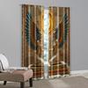 2pcs   Creative Curtains Egyptian double goddesses Polyester (without rod) Home Decor Perfect for Bedroom Living Room Window