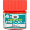 GSI Creos Hobby Water-Based Paint - Fluorescent Red 10mL for Model Kits, Safe and Easy To Apply