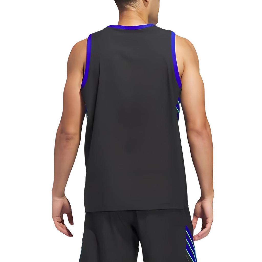 adidas Basketball Bequeme Weiche Atmungsaktive Hautfreundliche Weste Herren Oberteile Schwarz JN0338
