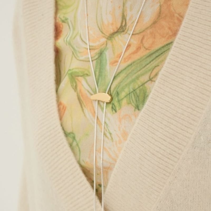 aora SQUARE LONG DROP NECKLACE #0030