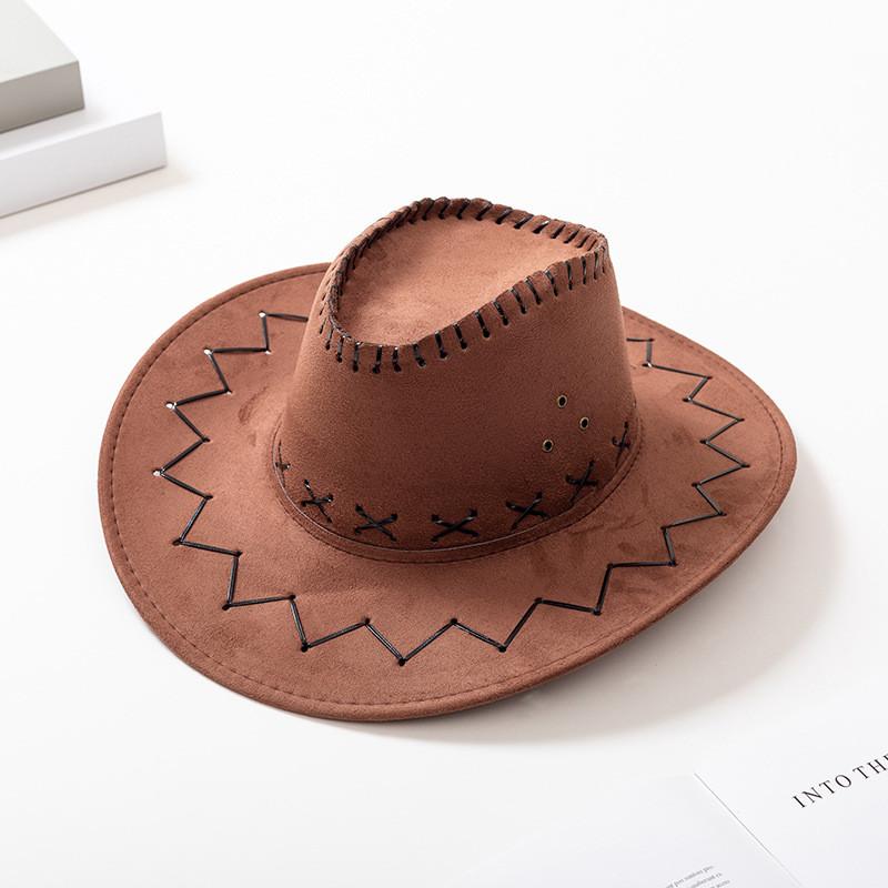 Western Cowboy Hat For Adults And Kids Sun Protection Stylish Summer Fashion Made Of Faux Leather
