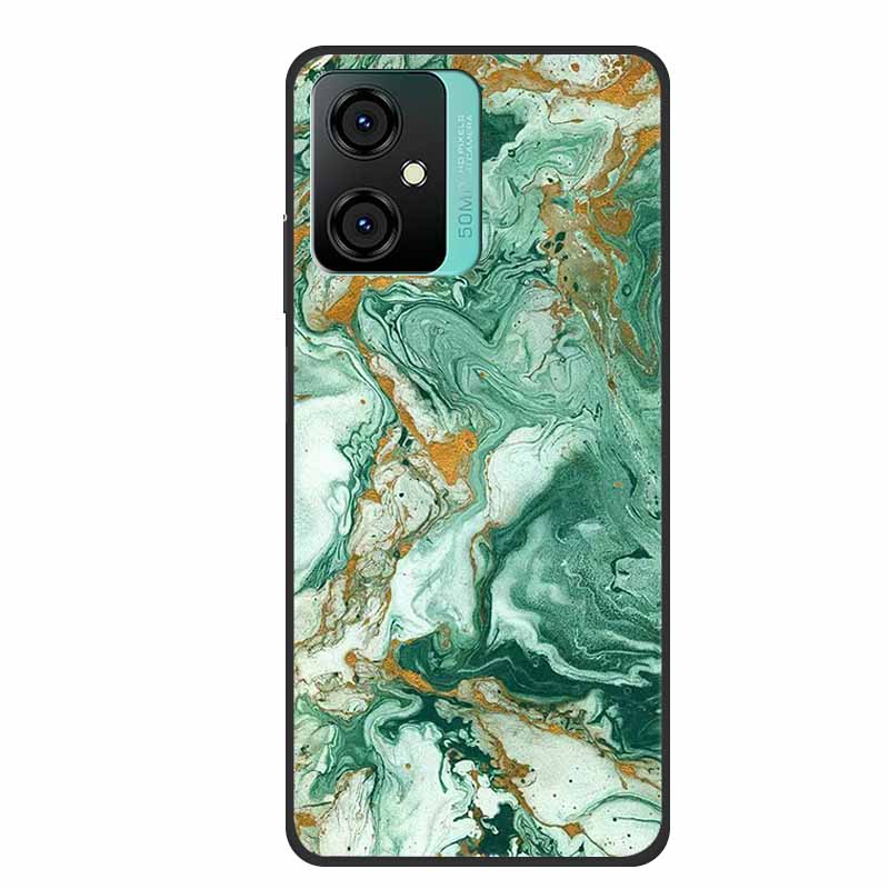 For Blackview Oscal C70 Phone Cover Case Luxury Silicone TPU For Blackview Oscal C 70 Soft Marble Flowers Protective Cases Coque