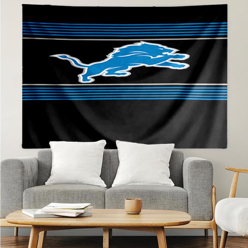 Detroit Team Spirit Quick-Dry Tapestry Hanging for Bedroom,Livingroom, Playroom,Decor Art Room Wall Tapestry Holiday and Birthday Gifts