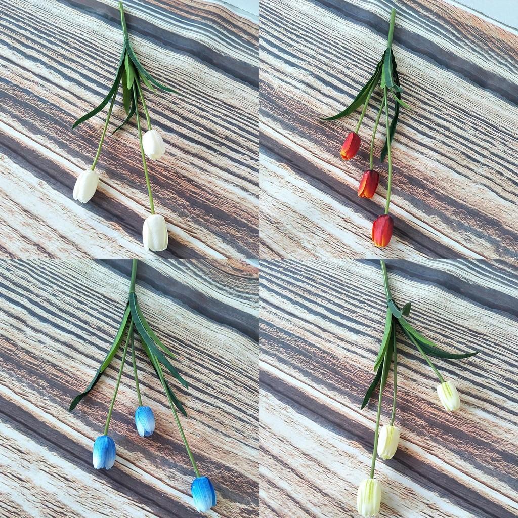 Realistic Tulip Simulation Flowers For Wedding Party Photography Props