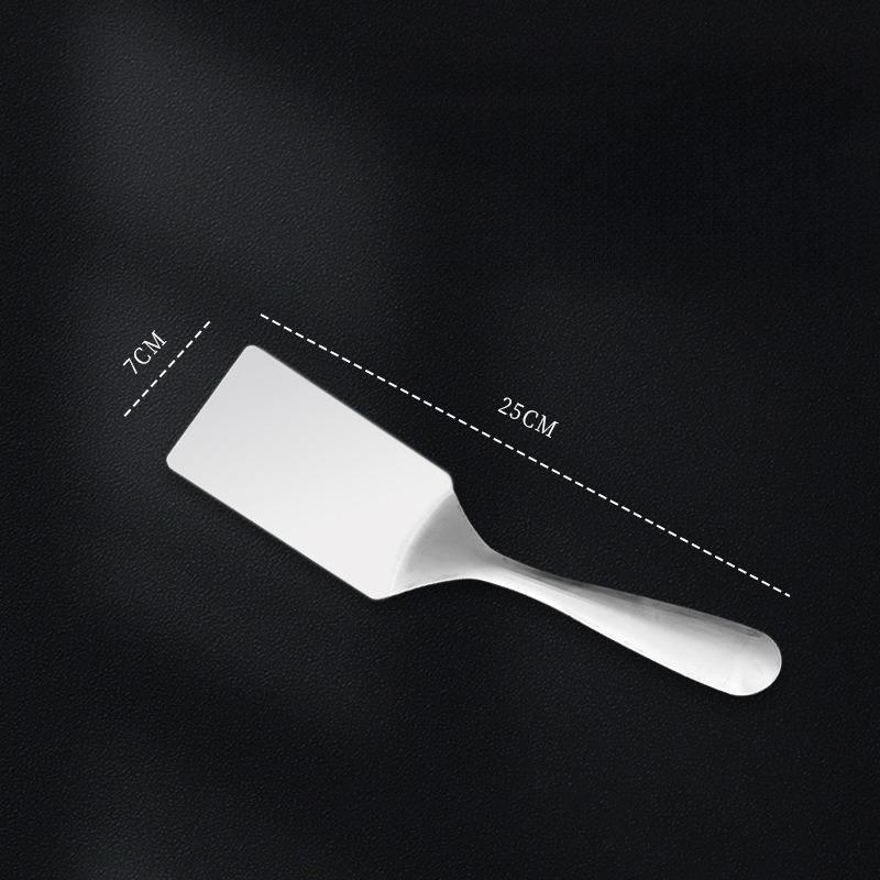 Stainless Steel Square Head Steak Cooking Spatula Pizza Shovel Pancake Beef Scraper For Kitchen BBQ Non-stick Utensils Supplies