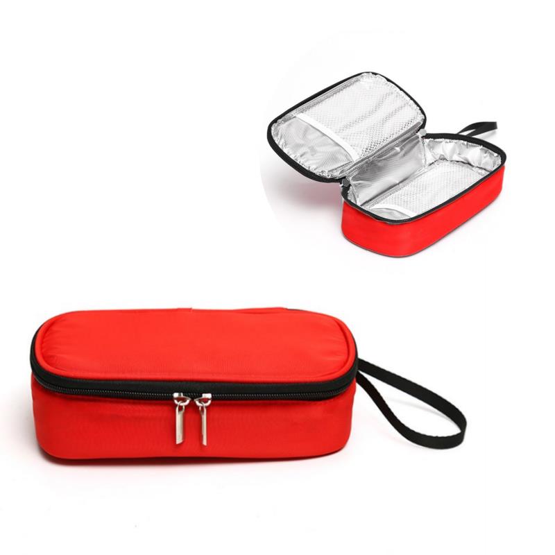 5Colors Insulin Cooling Bag Portable Diabetic Pocket Pill Protector Waterproof Thermal Insulated Medical Cooler Without Gel