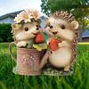 Picchetto per Giardino Fragole Riccio, Picchetto Decorazione da Giardino Ricci 2D in Acrilico, Animale Carino Impermeabile Decorazione da Esterno per Prato Aiuola Fioriera