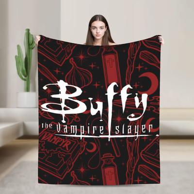 Buffy the Vampire Slayer Horror Blankets  Flannel Funny Soft Throw Blanket for Bedding Lounge Spring/Autumn,