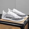 Men Barefoot Casual Flats Driving Shoes Black White Blue Wide Head Walking Shoes Yoga Fitness Shoes Large Size