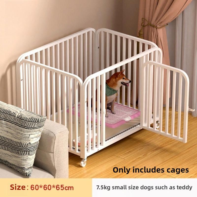 

Pet Dog House Small Dog Movable Cage Indoor Uncovered Luxury Puppy Houses with Wheels Dogs Cat Kitten Accessories Bed Kennel