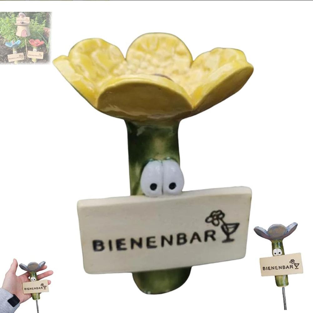 Lat Person Planterare med Dräneringshål Avslappnad Person som Håller Kruka Planterare Roliga Blomkrukor Suckulentkruka för Suckulenter Kaktus