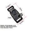 4pcs Black Side Release Buckle 14mm/15mm/16mm/20mm 550 Paracord Buckle New Bracelet Strap Buckle