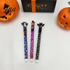 Set Vârfuri Pix 0.7mm Halloween Pixuri Gel Ștergibile Tematică Vrăjitoare Liliac Distractive și Papetărie cu Ascuțitoare Încorporate Rechizite Școlare Birou pentru Elevi