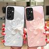 Kolorowy chiński lotos dla Samsunga Galaxy A15 5G 54 4G 51 50 24 35 90 71 12 51 53 52S 80 22 34 Czarne etui na telefon ze szkła hartowanego