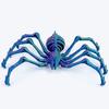 3D Printed Spider Movable Retractable Joint Fidget Toy Articulated Movable Elastic Spider Simulation Esktop Ornament Kid's Toy