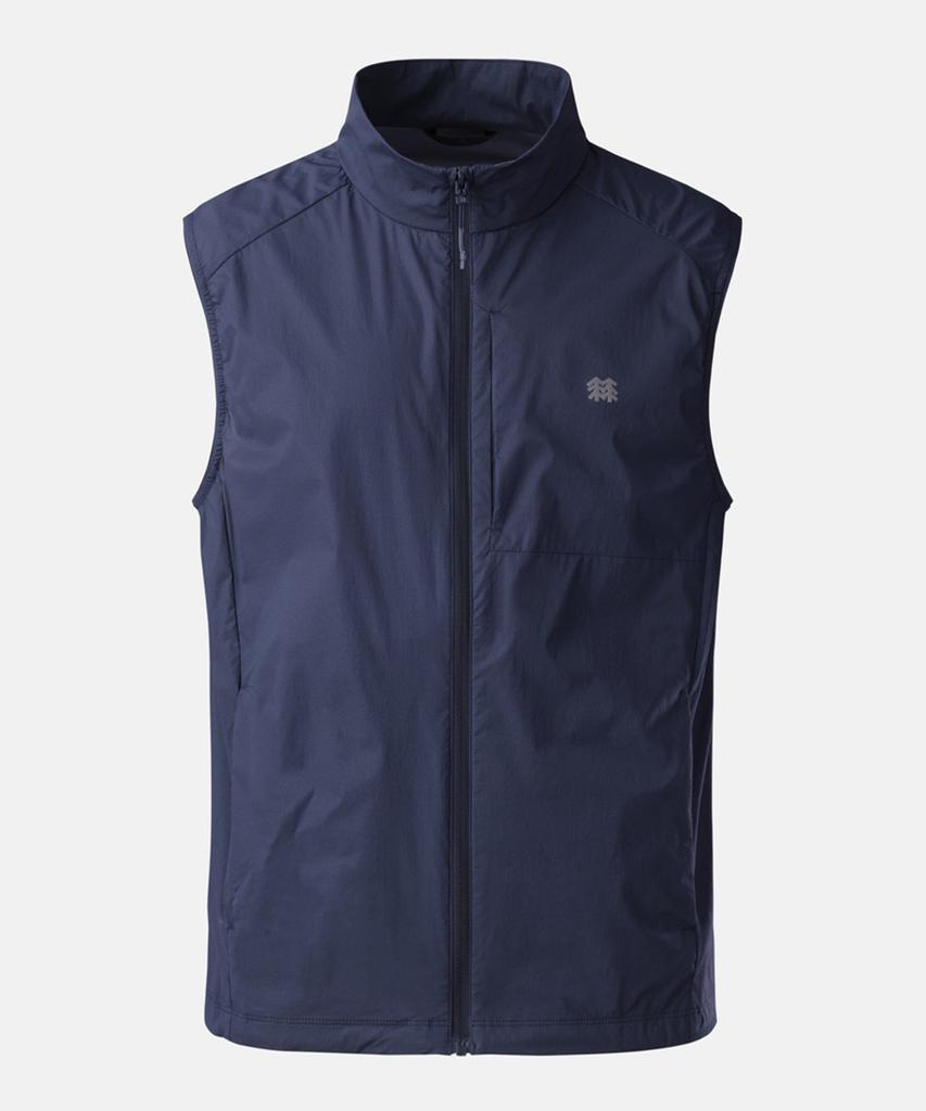 Kolon Sport Men'S Genoa Regular Fit Stand-Neck Windproof Vest Jwvam26301Nay