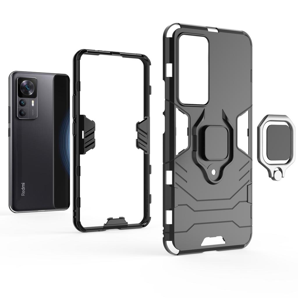 In stock, it is suitable for Xiaomi 11T Black Panther car mobile phone case, Xiaomi 11TPro ring bracket all-inclusive anti-drop cover.