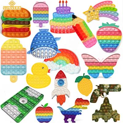 Animal Fidget Toys Ideal for Children Adults Kawaii Trend Figet Toy Enjoyable Push Bubble Down Antistress Girls Boys Birthday Present