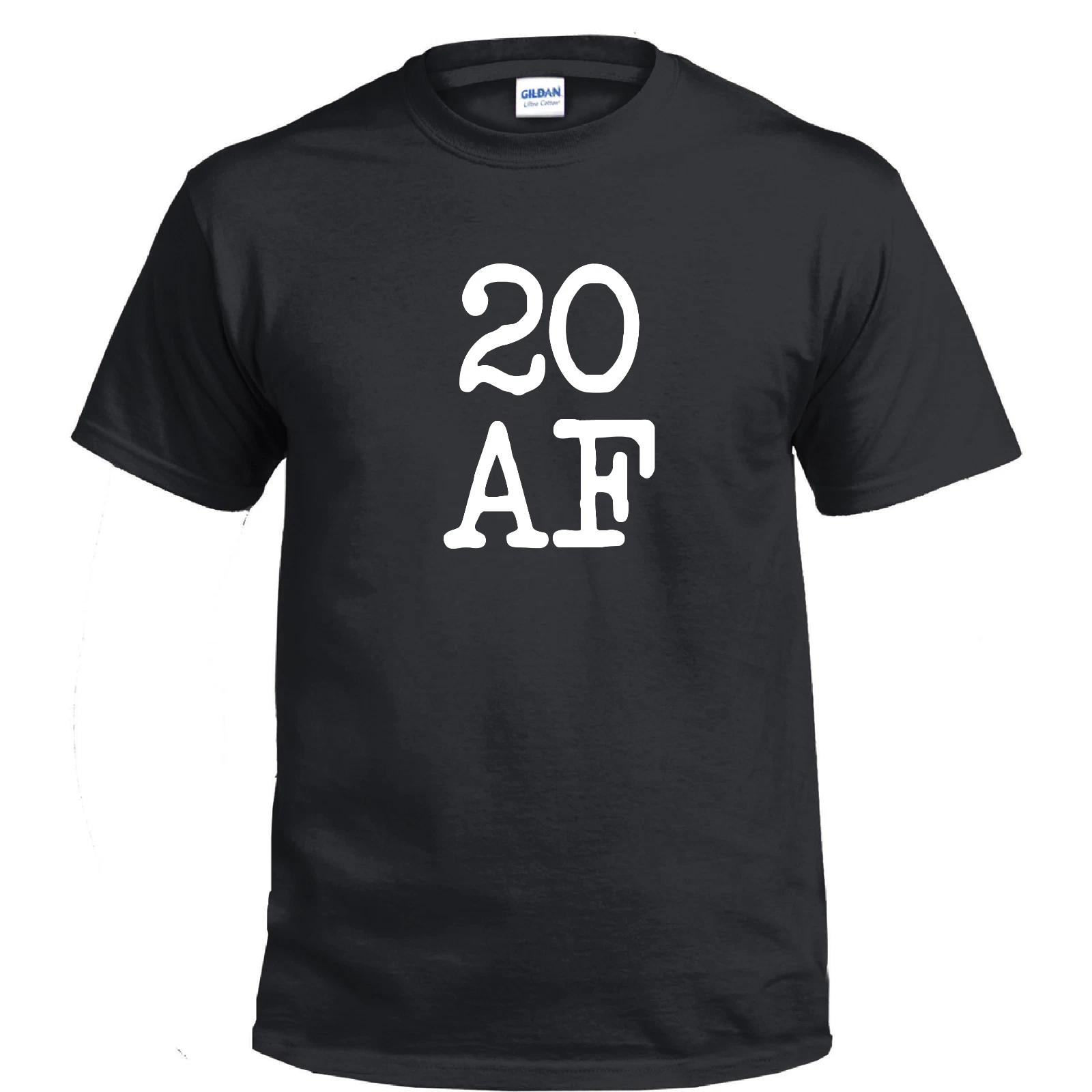 20 AF Birthday Funny Gift Party Dirty Thirty Gift Cotton T-Shirt L