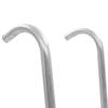 VidaXL Échelle de trampoline à 2 marches Acier Argenté 102,6 cm