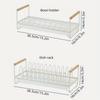 Tableware Draining Rack Iron Simple Drain Rack Rust-proof Dish Rack  Household