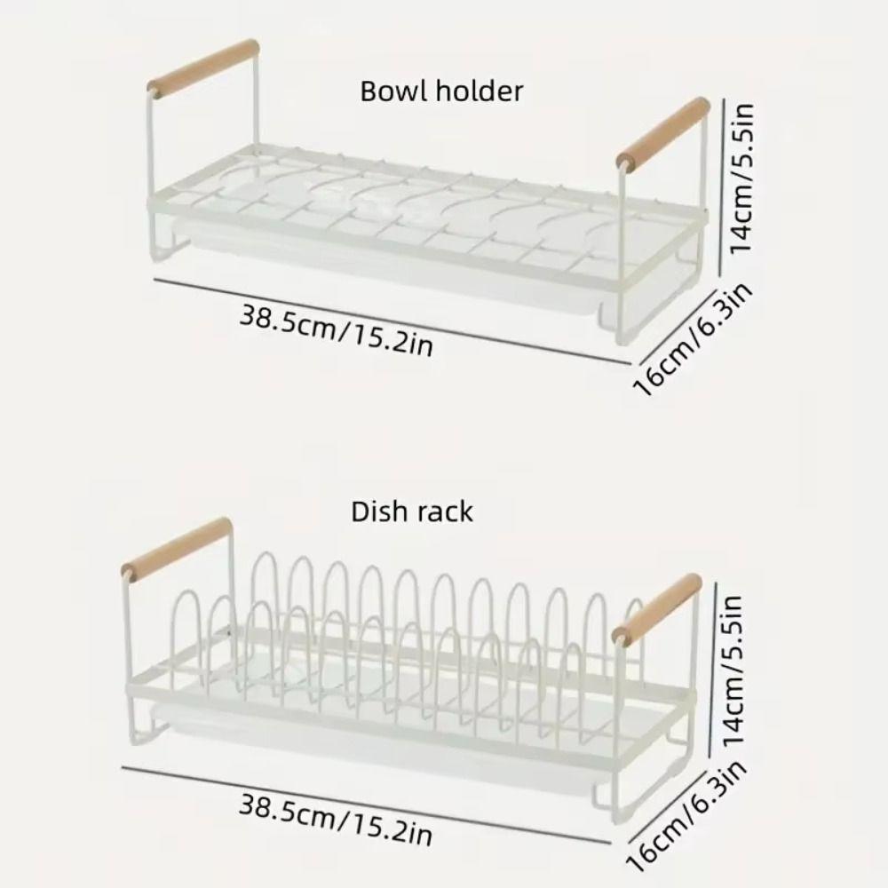 Tableware Draining Rack Iron Simple Drain Rack Rust-proof Dish Rack Household