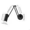 Adjustable Swing Arm Lamp Foldable Wall Light Retro Reading for Readers,