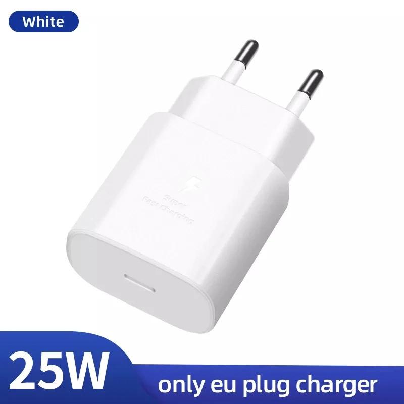 Samsung 25W Super Fast Charger USB Typ C Ladegerät Chargeur Galaxy S24 S23 plus S22 S21 A54 A71 A70 S20 FE M54 F14 Netzteil