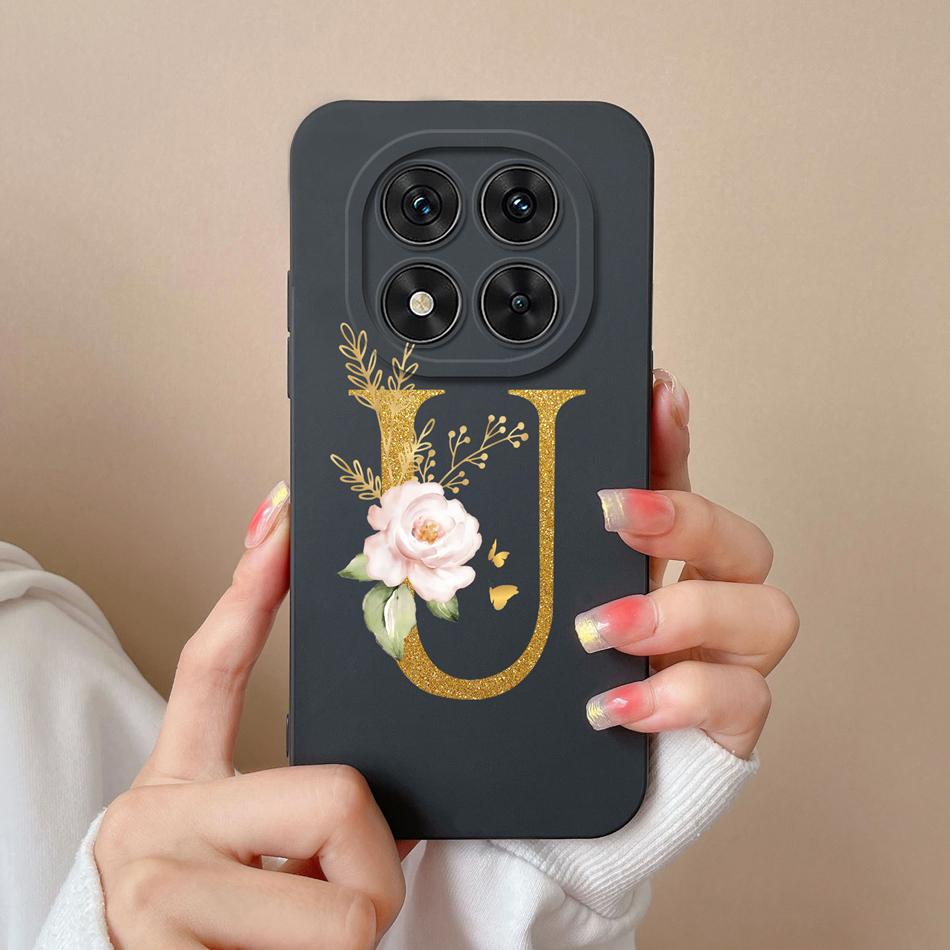 Case For Redmi Note 14 Pro Plus Simple Letter Soft Liquid Silicone Shockproof Phone Cover For Redmi Note14 14Pro 4G 5G Fundas