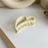 1Pcs Korean Coffee Beige Large Hair Claw Acrylic Hairpin Geometry Barrette Crab Hair Clips Headwear Womens Girl Hair Accessories