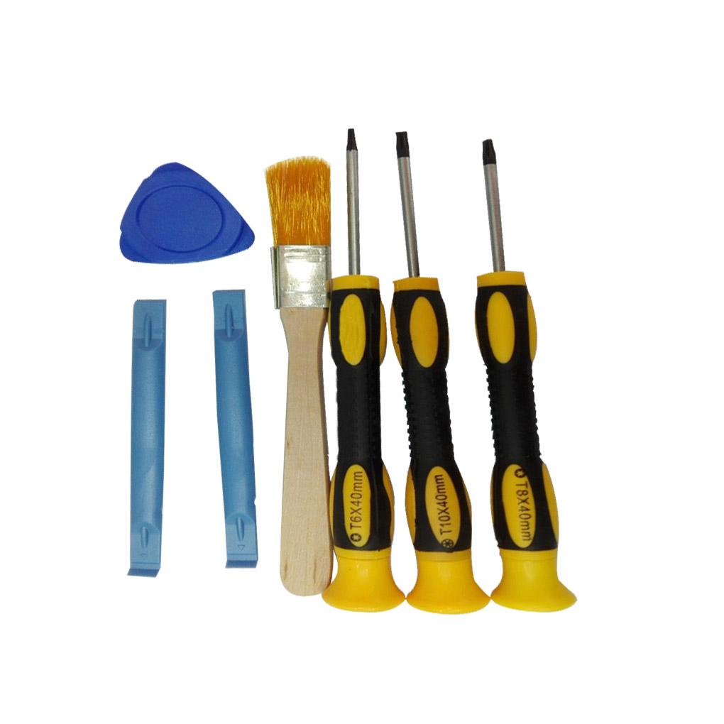 1 Zestaw T6 T8 Zestaw Narzędzi Otwierających do Naprawy Konsoli do Gier Śrubokręt Szczotka Zestaw Narzędzi do Demontażu dla 360 NOWY